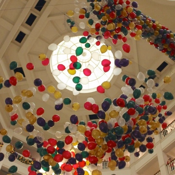 Rainbow - Drops/Releases, Lift Your Spirits Balloon Decor, McAllen, TX