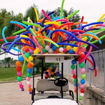 Golf Cart Rainbows – Sculptures