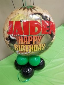 Dinosaur Birthday Centerpieces - Lift Your Spirits Balloon Decor, McAllen, TX