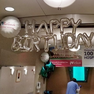 Rio Grande Regional Hospital Happy Birthday Letters & Numbers